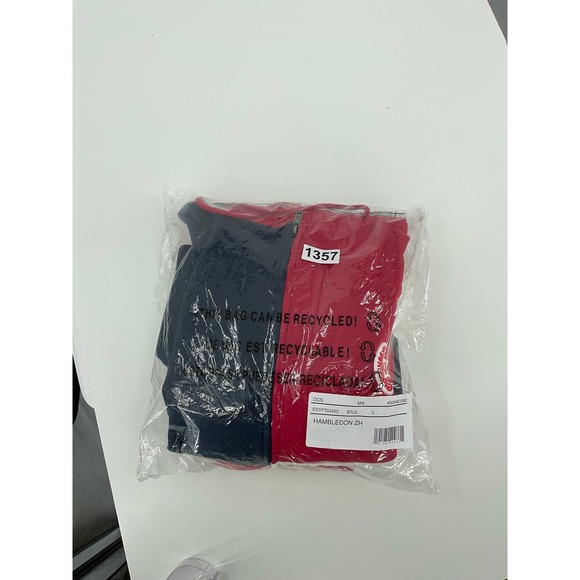 DC Shoes USA Mens Colorblock Zip Hoodie‎ Size L Red Navy White Style EDYFT03422 - Picture 4 of 8